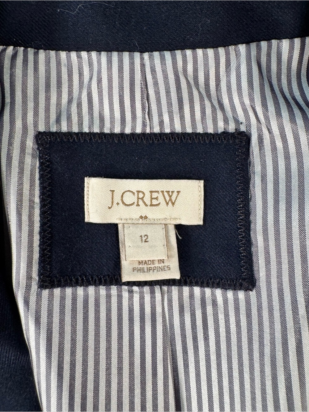 J. Crew Navy Blazer with Gold Buttons - Picture 3 of 5